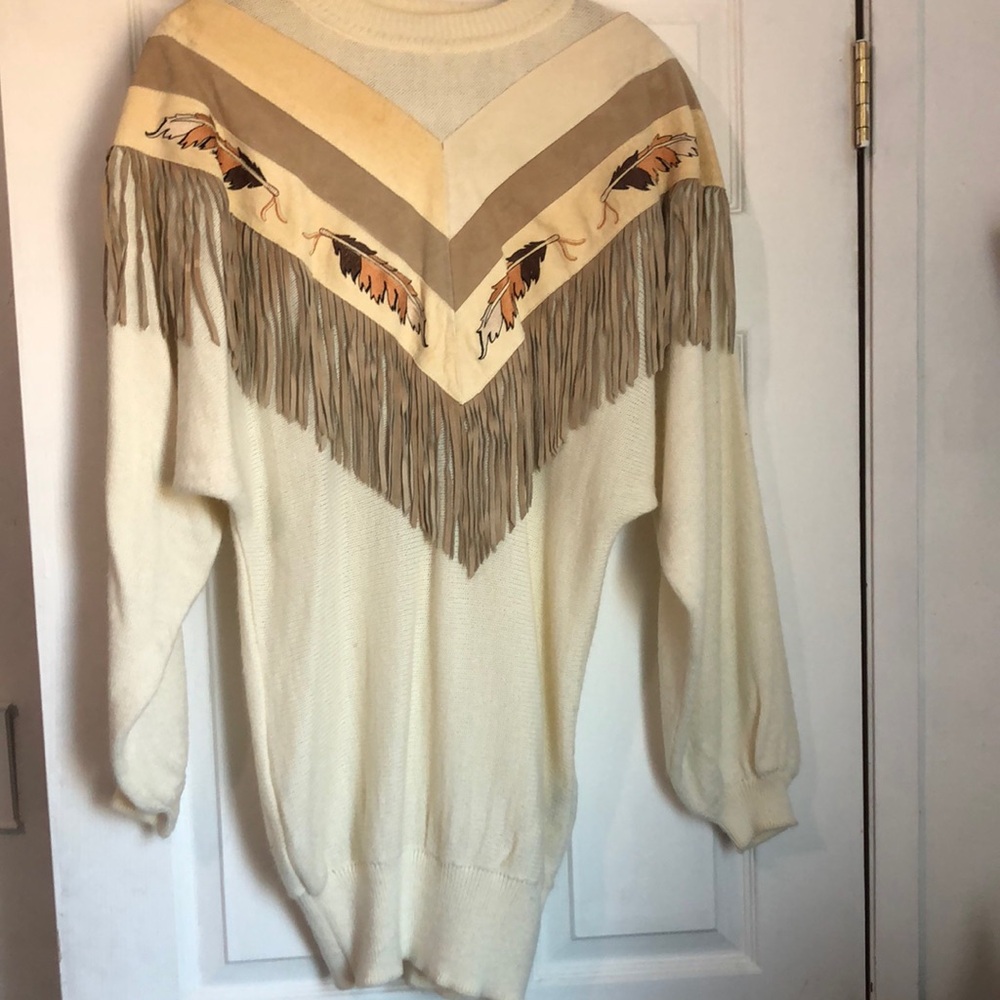 Vintage XL pioneer wear outerwear with fringe